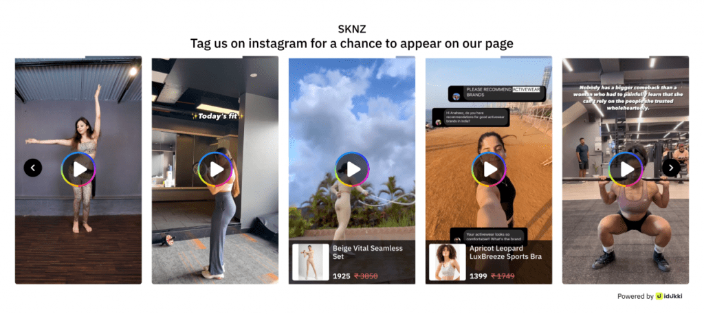 A Snapshot of SKNZ’s journey of leveraging UGC using Idukki’s suite